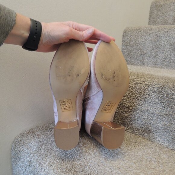 Pink velvet boots - Picture 7 of 8